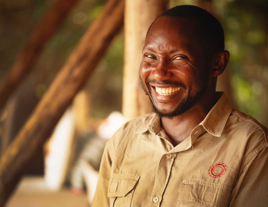 Butati Nyundo, expert safari guide at Nomad Greystoke Mahale, smiling portrait